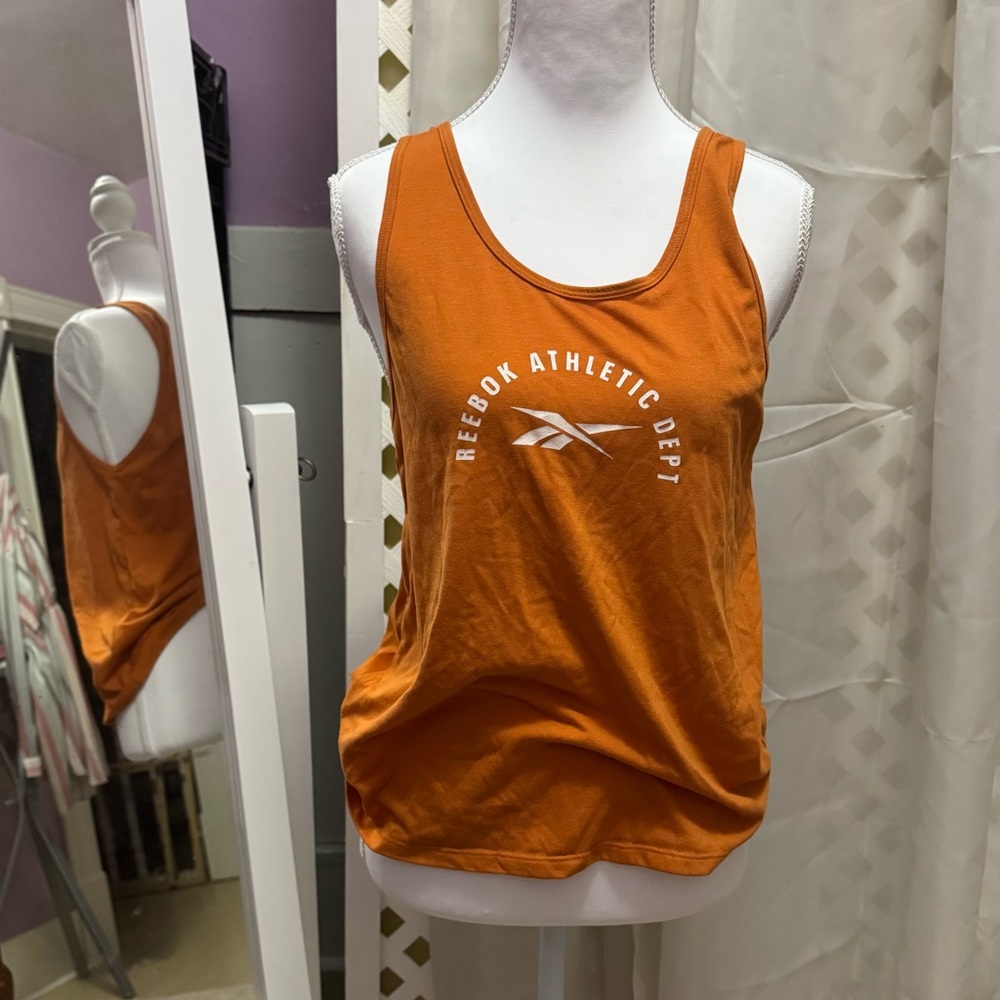 Reebok Orange Athletic Scoop Neck Tank